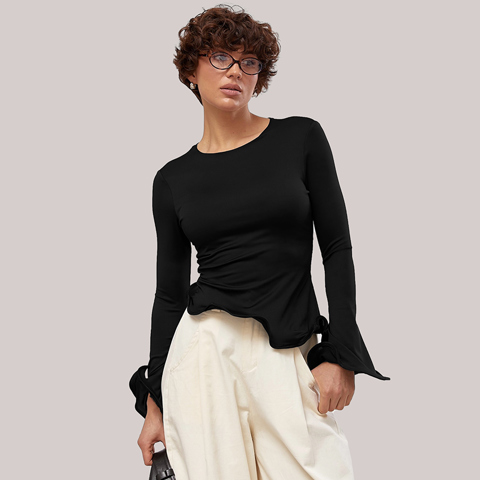Женские Футболки Linad Street Chic Абрикосовые