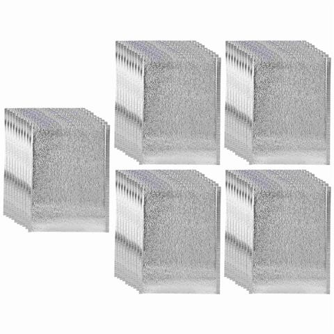 50шт Сумка-холодильник для ланча, Изоляционная Складная сумка для пикника, Портативный пакет со льдом, Термосумка для еды, доставка еды, переноска напитков, изолированная сумка