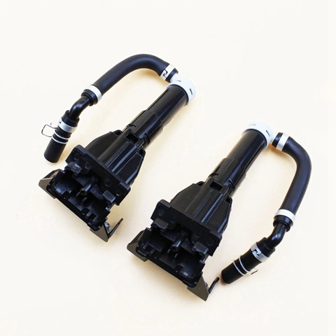 2 ШТ. Насос омывателя передних фар, Форсунка для очистки фар, Привод для распыления, Черный Пластик для Mitsubishi Outlander XL 10-13