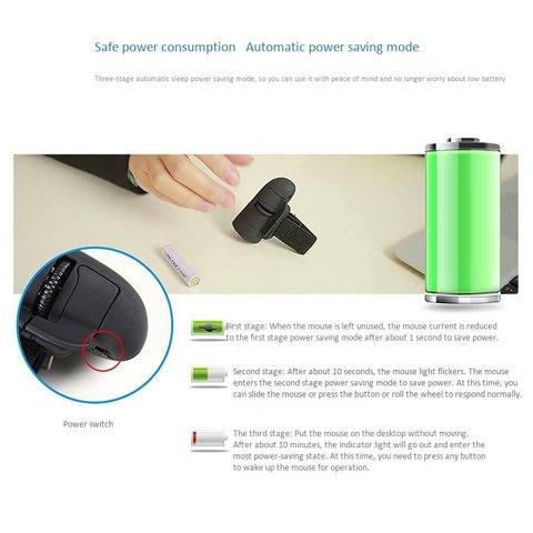 Беспроводная оптическая мини-мышь с кольцом для пальцев 2.4G, беспроводная мышь Lazy Finger Mini Fingertip USB-оптическое кольцо для ноутбука