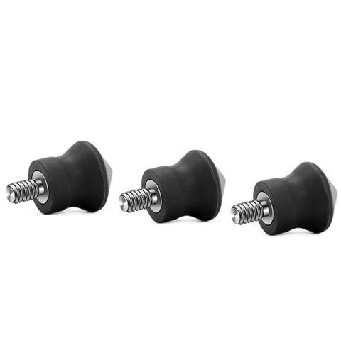 3шт Универсальный Набор шипов для ножек штатива с резьбой 1/4 дюйма Ножки-моноподы для штатива из нержавеющей стали, запасные части для ножек