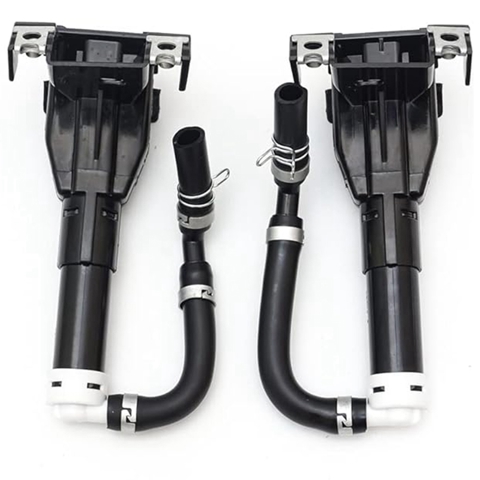 2 ШТ. Насос омывателя передних фар, Форсунка для очистки фар, Привод для распыления, Черный Пластик для Mitsubishi Outlander XL 10-13