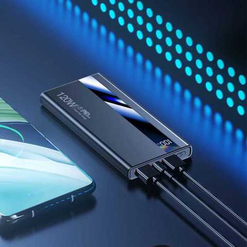 120 Вт 200000 мАч аккумулятор Power Bank с быстрой зарядкой 100000 мАч большой емкости с цифровым дисплеем Power Bank для Xiaomi