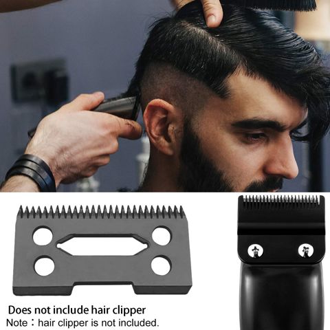 2 Шт. Керамическое лезвие Сменный керамический резак, 28 зубьев Сменный керамический нож для стрижки, 2-луночный нож для стрижки, черный