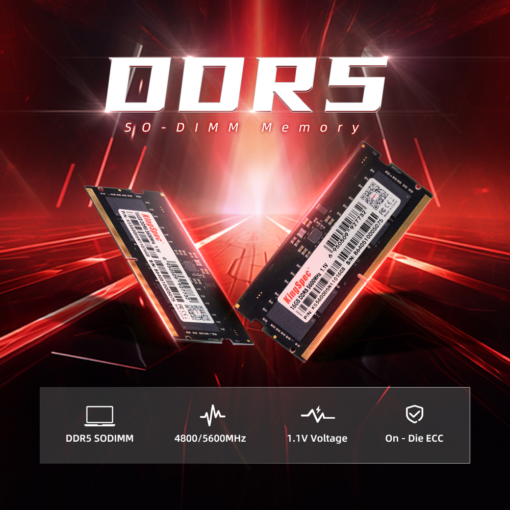 KingSpec DDR5 4800MHz 5600MHz Memory Ram DDR4 8GB 16GB 3200MHz