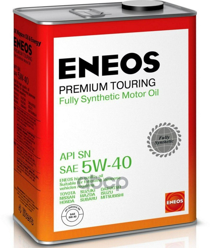 

ENEOS Масло моторное Eneos Premium touring 5W40 4л