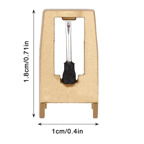 Сменный стилус из 4шт Иглы для проигрывателя виниловых пластинок с алмазным поворотным столом и щеткой для чистки стилуса