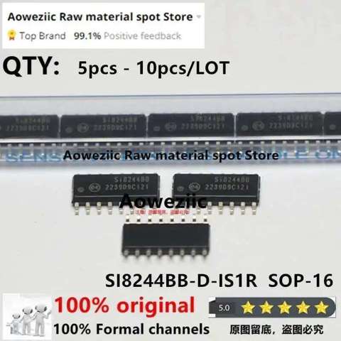 AOWEZIC 2022+5 Штук 10 Штук/партия 100% Новый Оригинальный Si8244BB-D-IS1R Si8244BB Si8244 SOP-16 Чип Драйвера Аудио Класса D