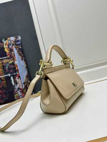 Копия премиум-класса Сумка Size×× Gabbana Sicily из лакированной кожи, классический образец бренда, теперь представлена в новой,