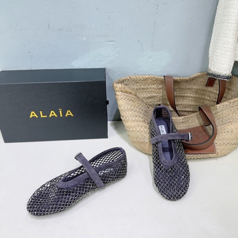 ALAIA Повседневная обувь на плоской подошве Модная балетки Мэри Джейн с кристаллами Стильная обувь для женщин Сладкий балетный флэт