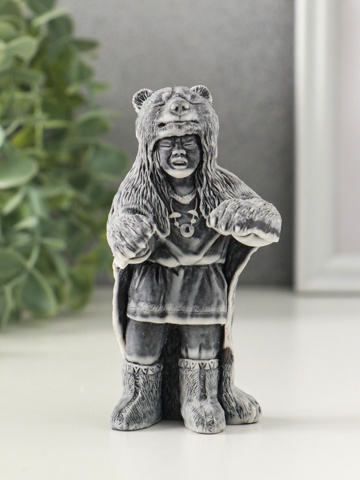 2 шт. Фигурка 'Шаман в шкуре медведя', 11 см