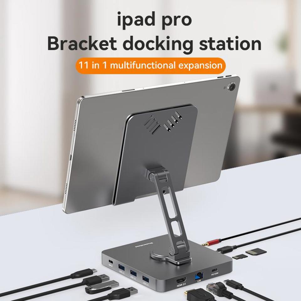iPad Pro Bracket Docking Station 11 in 1 Multifunctional Expansion ST103