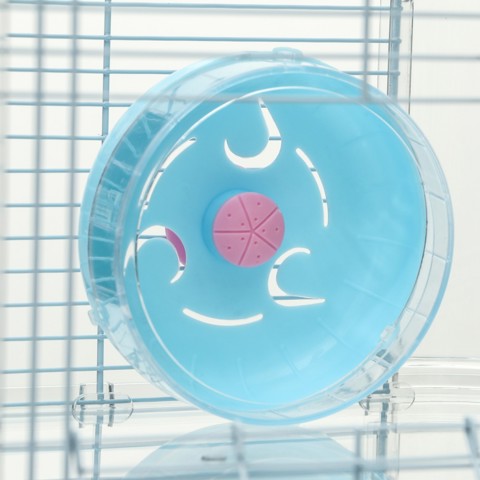 Клетка для грызунов с туннелем и наполнением, 32x31x39 см, голубая