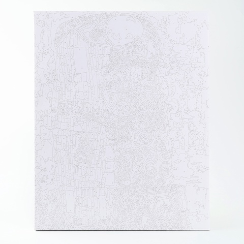 2 шт. Картина по номерам на холсте с подрамником 'Поцелуй' Густав Климт, 40x50 см