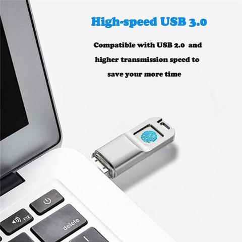 Флэш-накопитель USB3.0 с отпечатками пальцев, точная идентификация 64G, ключ управления конфиденциальностью, USB-флеш-накопитель с отпечатками пальцев