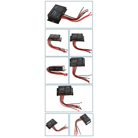 Регулятор солнечного контроля 10A 12V IP67 Водонепроницаемый контроллер солнечного заряда PWM Solar Control Regulator