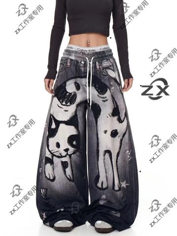 Джинсы y2k opium черные - купить недорого | AliExpress