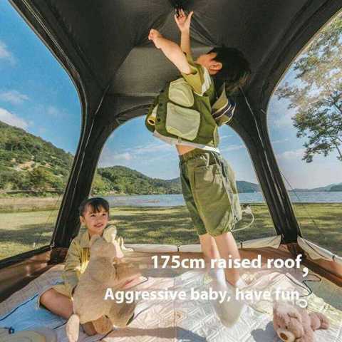 Naturehike Ango Кемпинг Автоматическая Палатка 3-4 Человека Быстро Открывающийся Встроенный Портативный Навес Для Пикника На