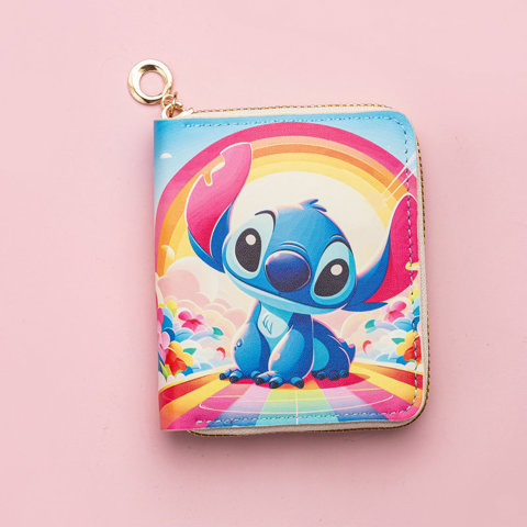 Cartoon coin purse Кошелек Из ПУ КоротКой Молнией Новая Модель 2025 Года МультфильМа Свежий Милый Симпатичный С Отделением Монет