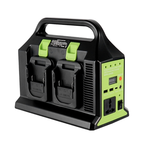 Двойной синусоидальный инвертор мощностью 300 Вт для аккумулятора Makita 18 В в переменный ток 220 В USB PD3.0 Tpye-C Power Bank Конвертер с подсветкой