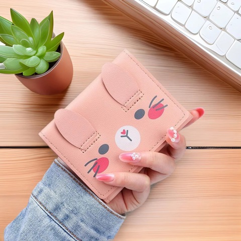 Cartoon coin purse Кошелек Женщин Новый СтуденчеСкий КоротКий Монетный Миниатюрный Милый КошелеК КомпаКтный 70% Off Большой Емко