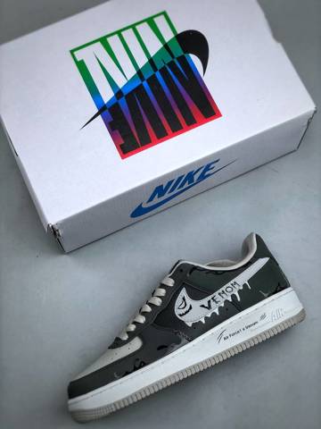Обувь кроссовки Профессиональный Nk Air Force 1 07 Low Venom Marvel Venom второе
