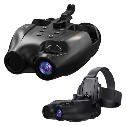 Очки ночного видения с 5-кратным увеличением, установленные на головке, Цифровые инфракрасные