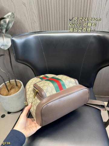 Gucci Рюкзак GG Supreme Винтажный Стильный Повседневный Женский Ранцы Для Девочек Весна 2026