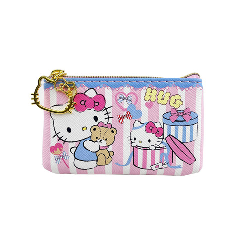 Cartoon coin purse Мультяшный Девочек С ИзображенИем Hello Kitty Миниатюрный Милый На Молнии Креативный Маленький КошелеК Для Ка