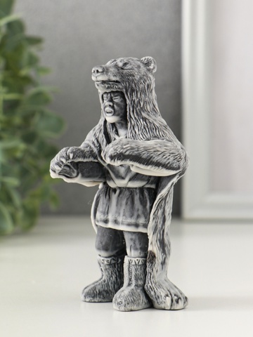 2 шт. Фигурка 'Шаман в шкуре медведя', 11 см