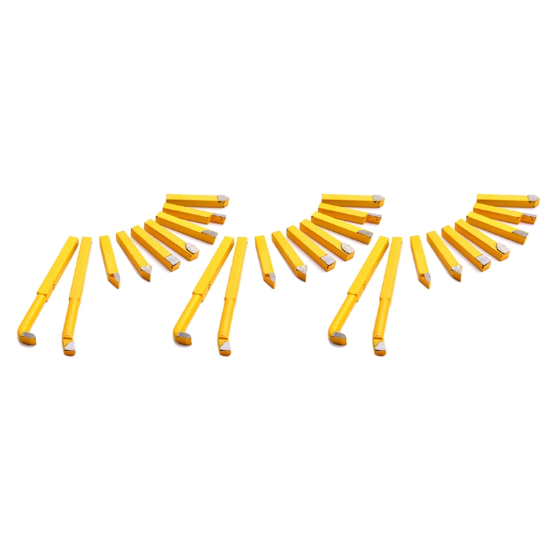 

27шт YW1 Твердосплавный паяный наконечник с наконечником для токарного станка Режущие инструменты 8x8 мм Хвостовик высокой твердости Токарный фрезерный сварочный наконечник