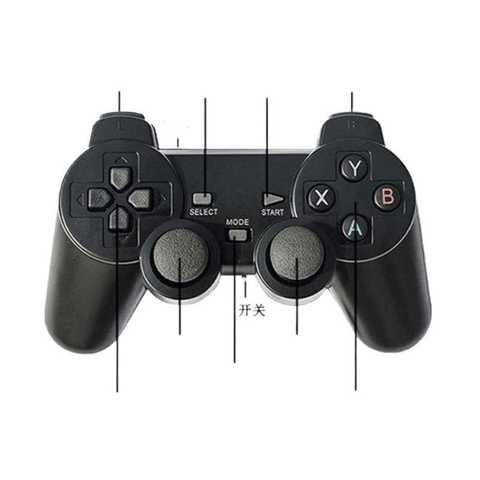 2.4G Игровая USB Консоль Беспроводной Контроллер Для ПК Street TV Один-на-два Двойной Игрок Бесплатная Доставка