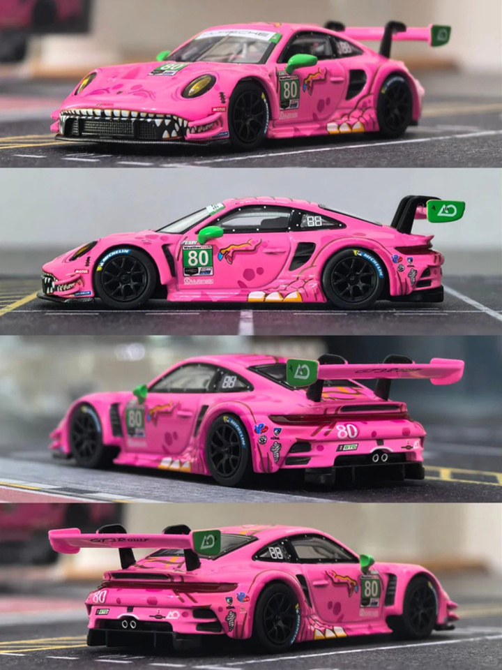 Коллекционная машинка MINI GT 1/64 #872 Porsche 911 GT3 R #80 AO