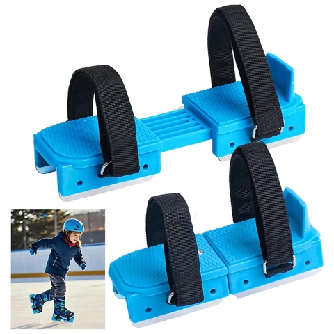Зимние детские коньки для катания на коньках, Регулируемые Двухколесные коньки с ремешками для крепления на крючок и петлю