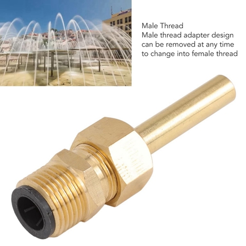 Сопло фонтана воды прямой струи 4 Пк медное, головки частей фонтана для эффекта водного ландшафта