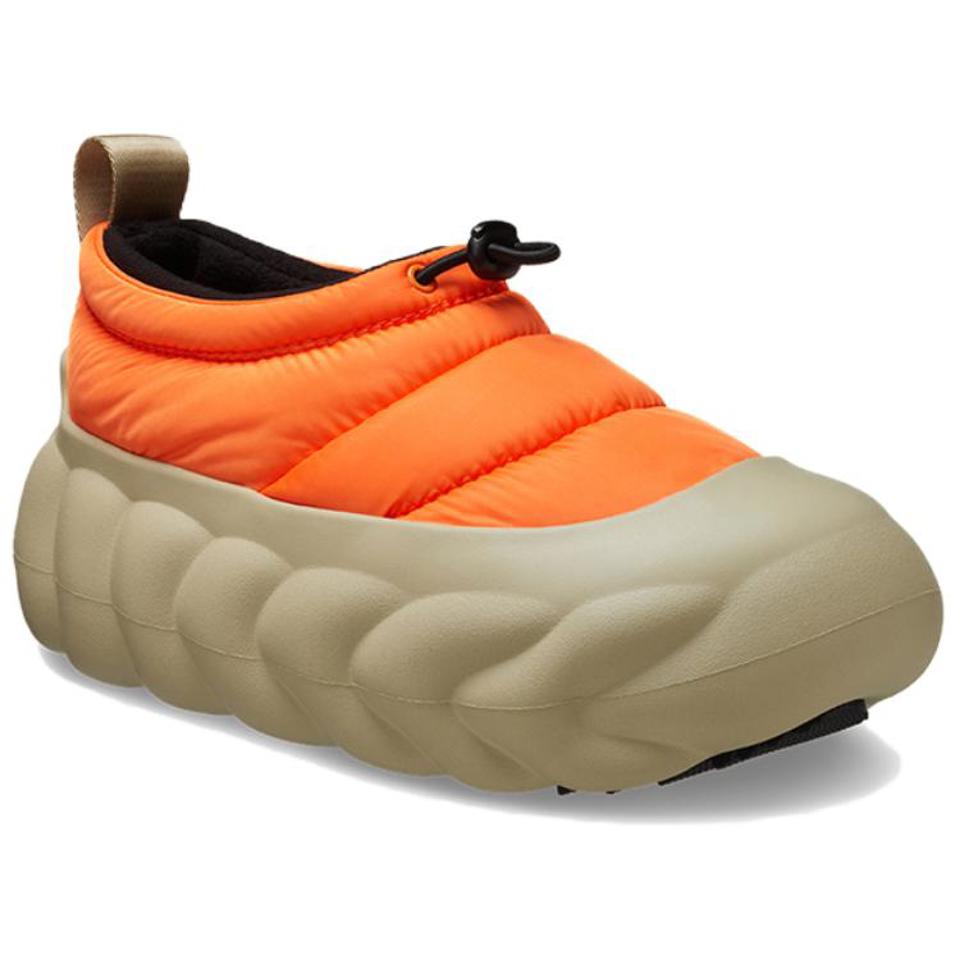 しゅわるつねっかー Crocs Overpuff Shorty Shocking Orange Unisex Sneakers Multi 210668