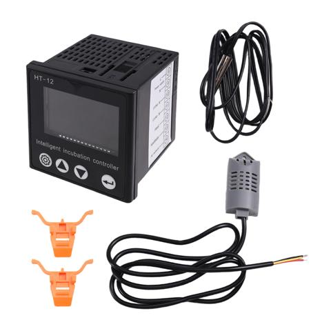 Интеллектуальный термостат инкубатора HT-12 Контроллер инкубатора для яиц Многофункциональный регулятор температуры инкубатора HT-12