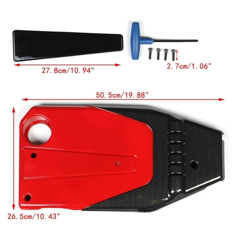 Крышка двигателя автомобиля, Капот, вытяжка из углеродного волокна ABS, подходит для Honda Civic Accord 10Th 2016-2018
