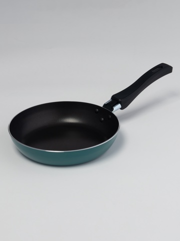 3 шт. Сковорода Colibri, d18 см, пластиковая ручка, антипригарное покрытие, алюминий, голубая