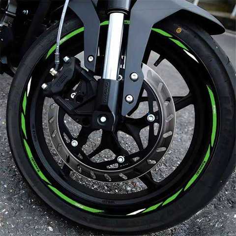 для на ступицу колеса Подходит наклеек мотоцикла NiNja400 стальные диски Kawasaki отражающие декоративные наклейки модифицирован