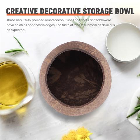 Чаша из скорлупы кокосового ореха, Чаша из скорлупы кокосового ореха, чаша из кокосового дерева, чаша для креативного украшения, чаша для хранения