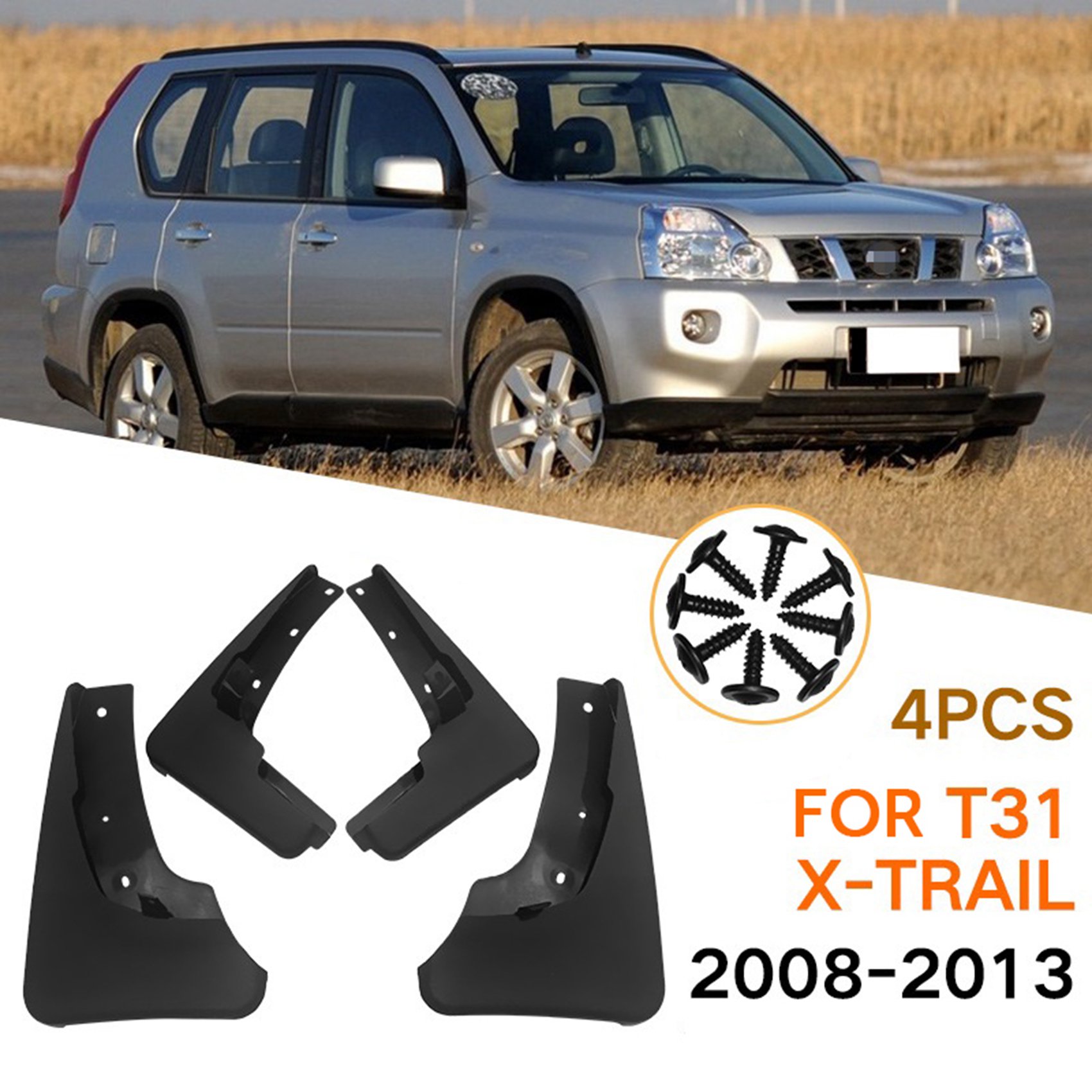 

Для Nissan X-Trail T31 2008-2013 Брызговики, накладки на крыло, Литые автомобильные брызговики