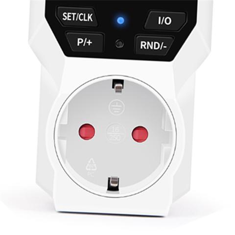 Умная розетка с таймером Цифровой электронный переключатель таймера EU Plug ЖК-дисплей Программируемый контроль времени Автоматическая защита