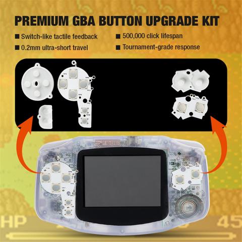 Для мембранной кнопки GBA, тактильный обновленный комплект, замена кнопки, ремонт для аксессуаров для консоли GBA