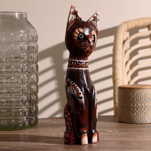 3 шт. Сувенир 'Кошка', 30 см, дерево