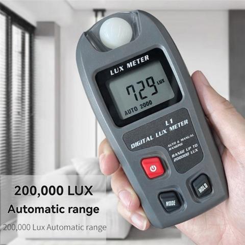 Высокоточный цифровой измеритель Цифровой измеритель освещенности Измеритель яркости люмена Автоматически выключается