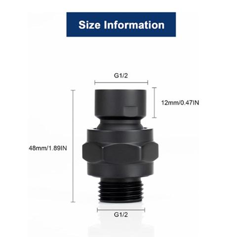 Универсальная насадка для душа на 360 ° Универсальное соединительное соединение подходит для стационарных ручных насадок для тропического душа