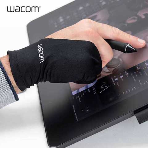 Перчатка Рисования Планшете Wacom Оригинальная Стандартная Профессиональный Инструмент Для Рисования Перчатка На Два Пальца