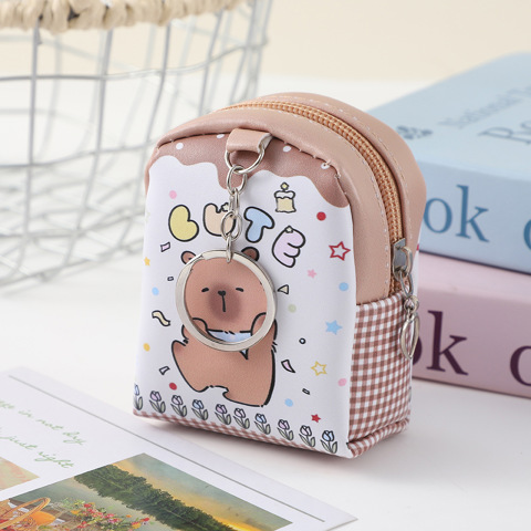 Cartoon coin purse Новый Милый КошелеК С Капибарой В Стиле Ins Мини-рюкзак Студентов Портативная Хранения Сумка Для НаушНиков
