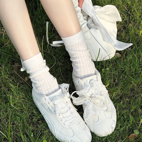 [серия Emoji-lba] Cat And Sofa/White Wings Гоночные КроссовКи Повседневные Спортивные Низкие На Тонкой Подошве Немецкие